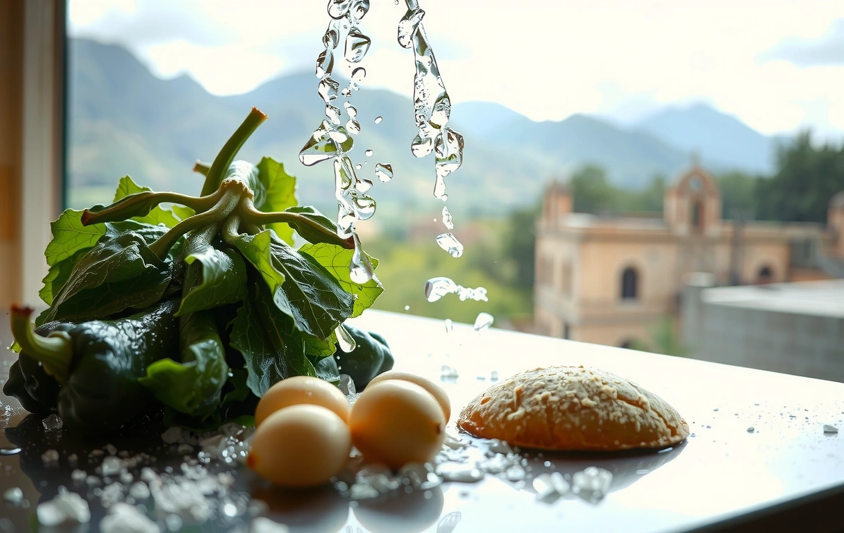 Preparazione ingredienti freschi